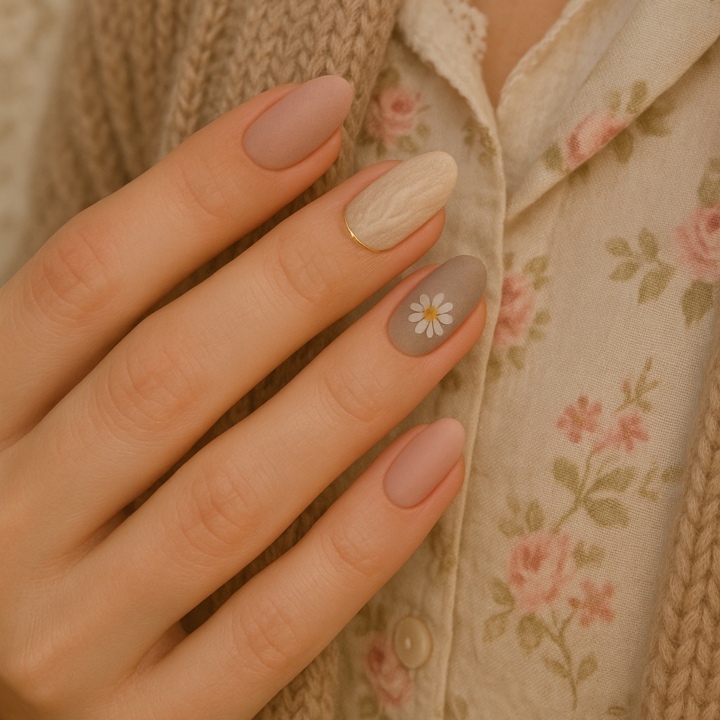 cottage core nails