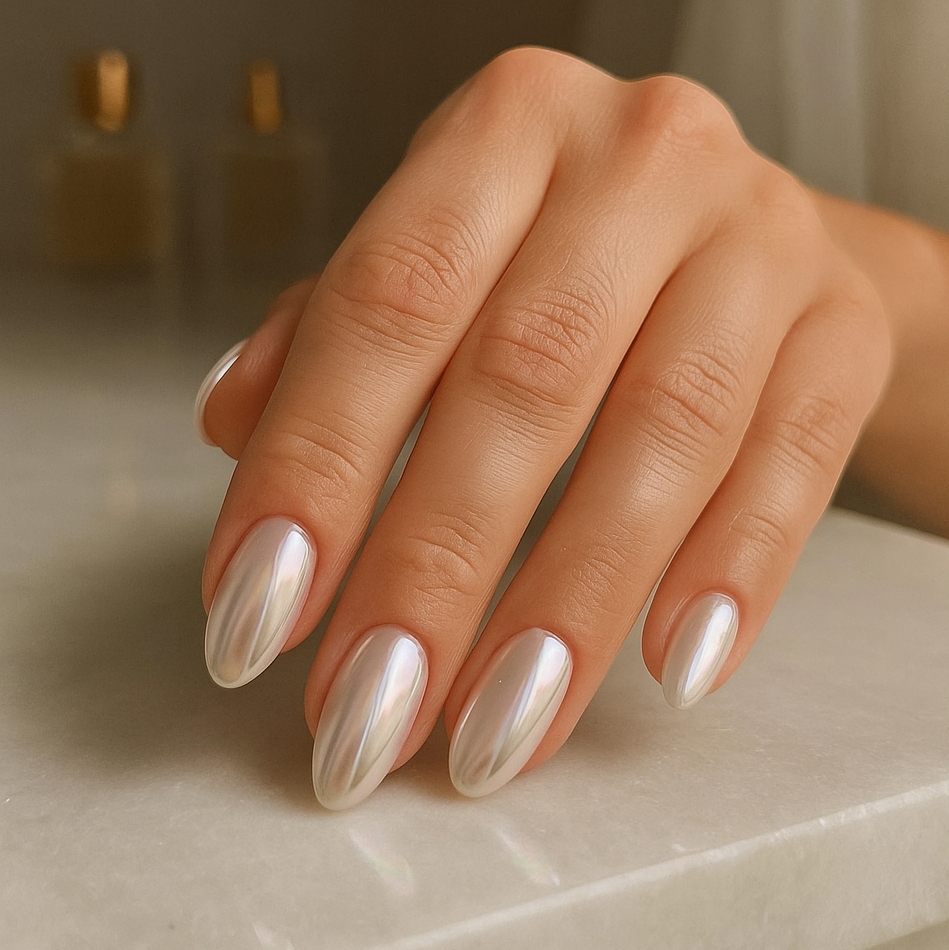pearlescent nails